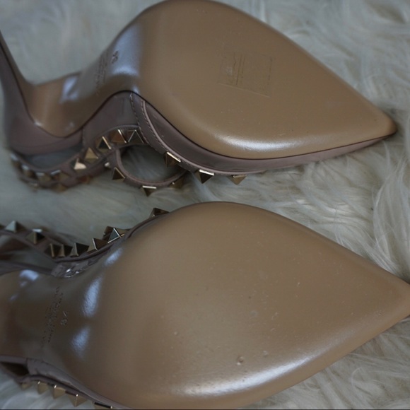 🔷NEW AUTHENTIC☑️VALENTINO ROCKSTUD HEELS SZ 34 - Picture 7 of 8